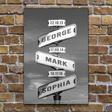 Family Names Road Sign - Tailored Canvases - Flyclothing LLC