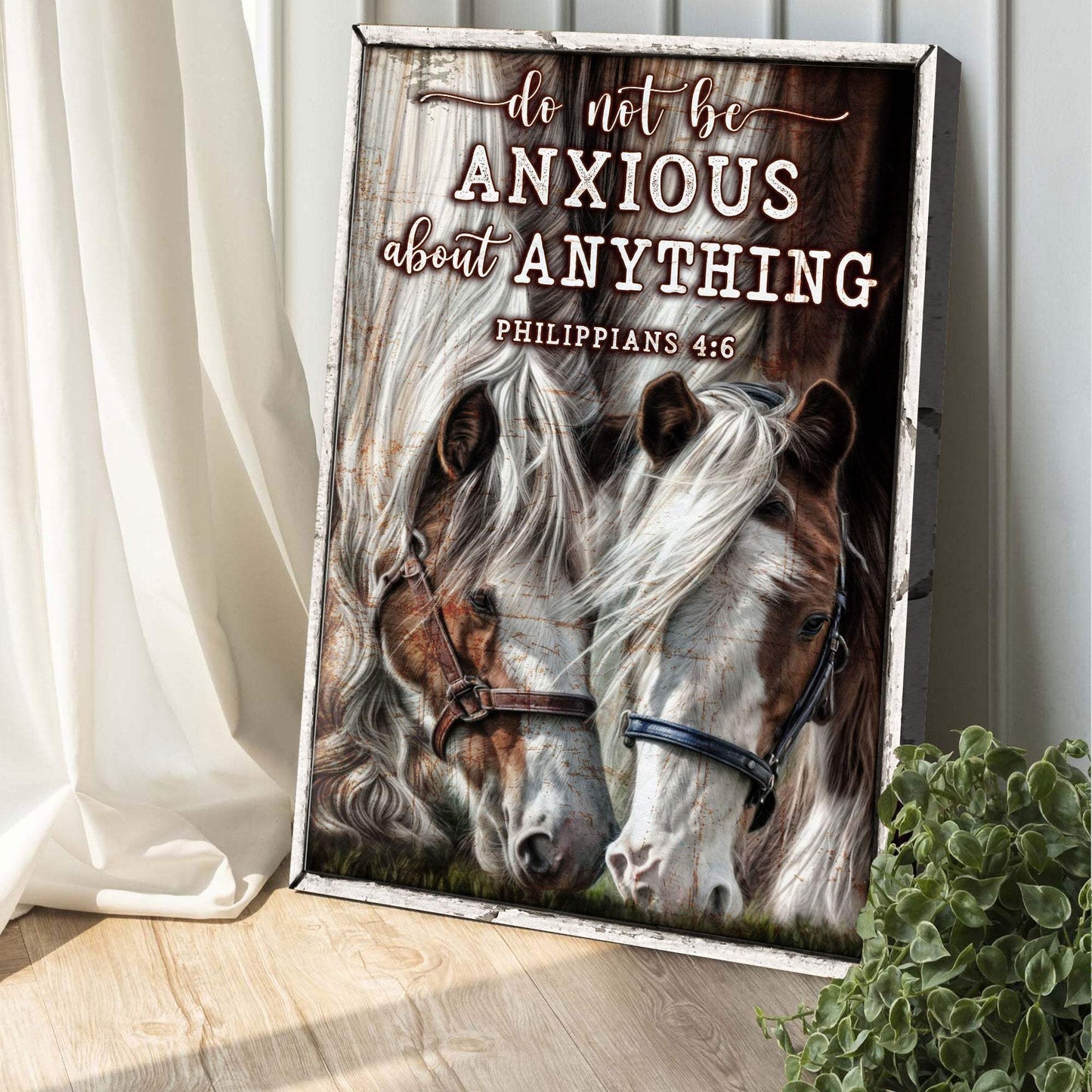 Do Not Be Anxious About Anything Faith Sign IV - Tailored Canvases - Flyclothing LLC