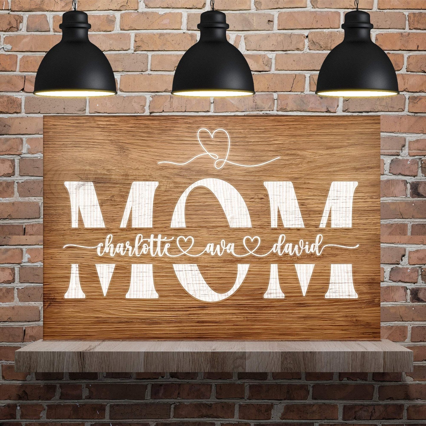 Mother's Day Wood Sign - Tailored Canvases - Flyclothing LLC