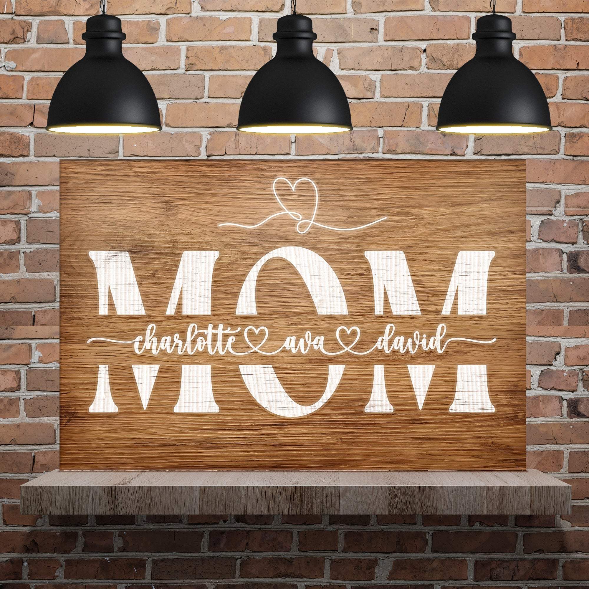 Mother's Day Wood Sign - Tailored Canvases - Flyclothing LLC