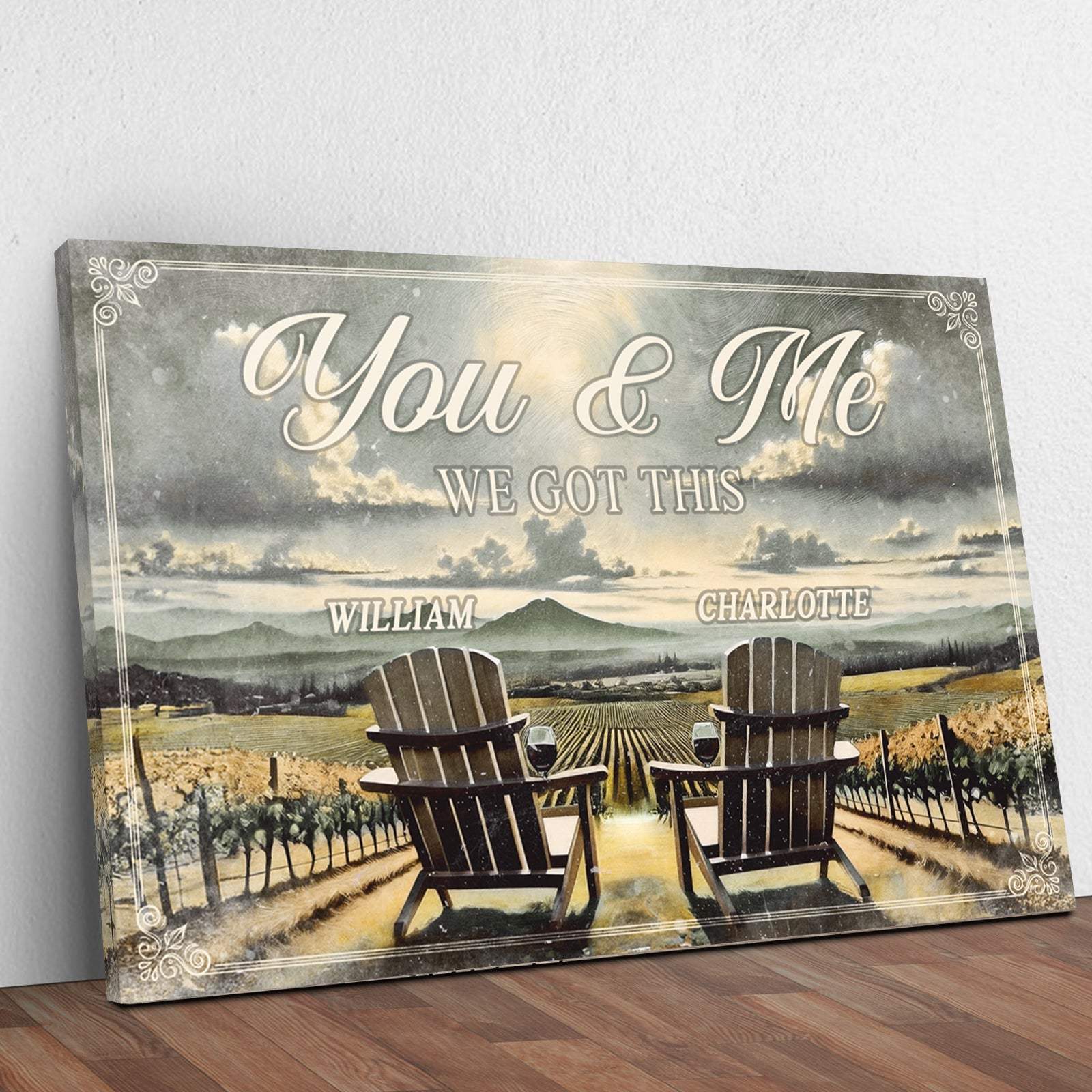 Vineyard Themed We Got This Couple Sign - Tailored Canvases - Flyclothing LLC