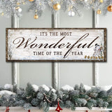 It's The Most Wonderful Time Of The Year Christmas Sign - Tailored Canvases - Flyclothing LLC