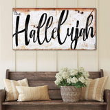 Rustic Hallelujah Faith Sign - Tailored Canvases - Flyclothing LLC