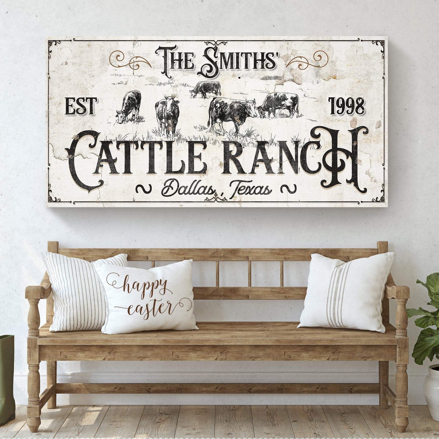 Branded Cattle Ranch Sign III - Tailored Canvases - Flyclothing LLC