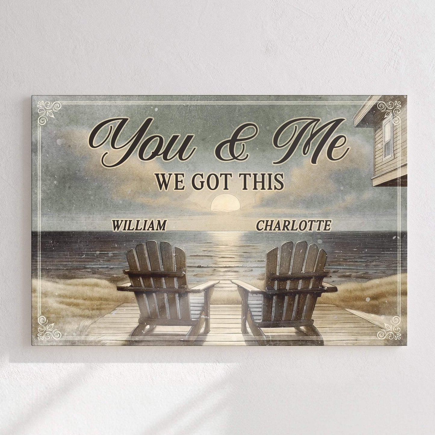 Ranch House Porch Themed We Got This Couple Sign - Tailored Canvases - Flyclothing LLC