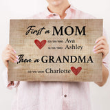 Mother's Day Sign First A Mom - Tailored Canvases - Flyclothing LLC