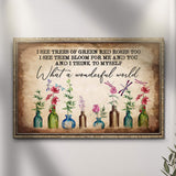 What A Wonderful World Sign X - Tailored Canvases - Flyclothing LLC