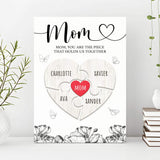 Mother's Day Sign The Piece That Holds Us Together III - Tailored Canvases - Flyclothing LLC