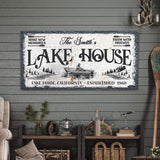 Lake House Sign IX - Tailored Canvases - Flyclothing LLC