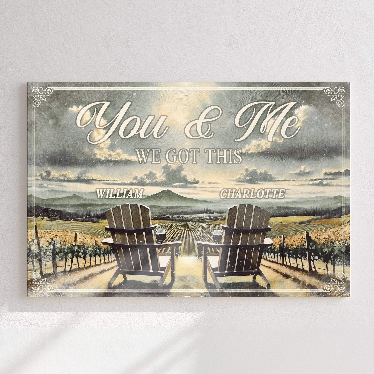 Vineyard Themed We Got This Couple Sign - Tailored Canvases - Flyclothing LLC