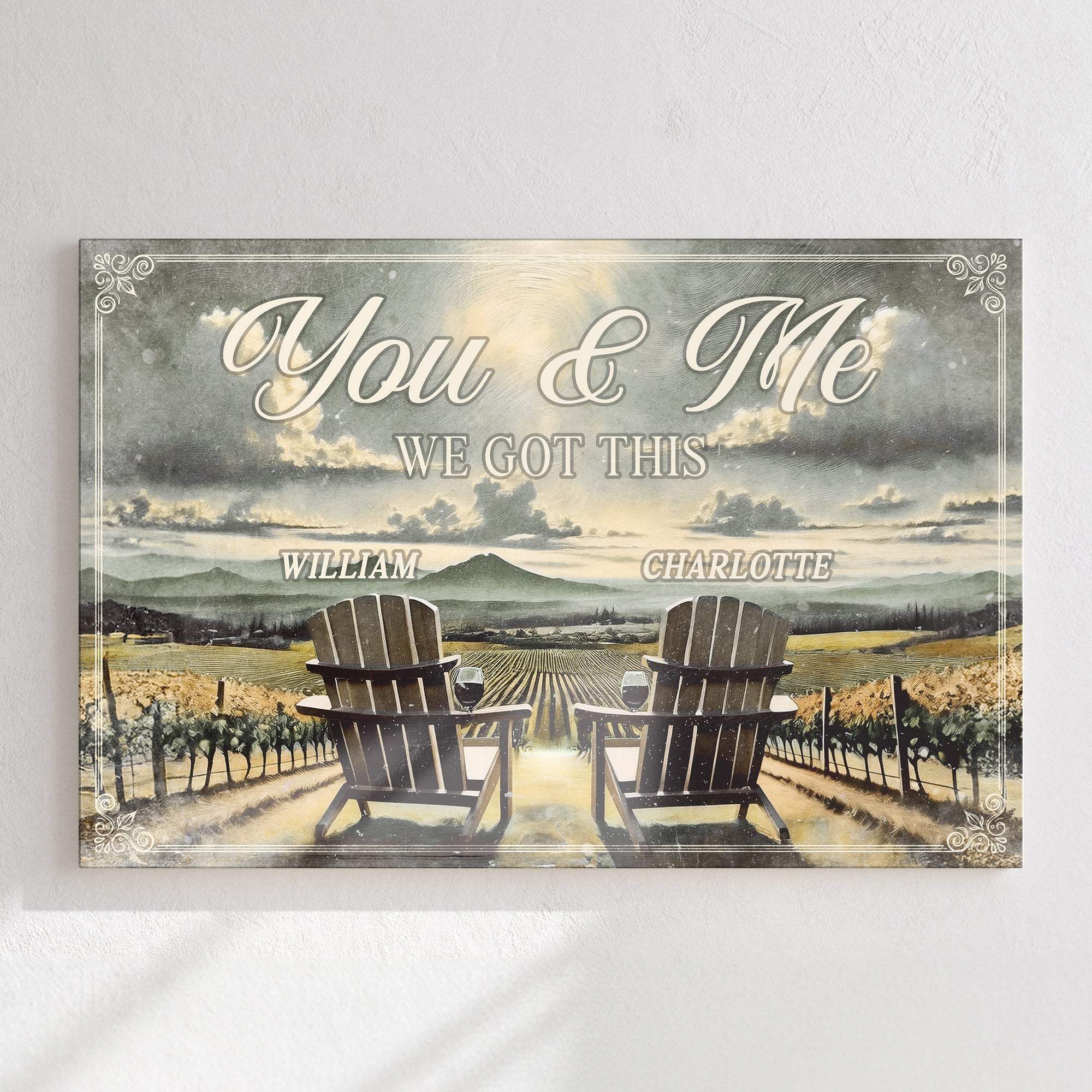 Vineyard Themed We Got This Couple Sign - Tailored Canvases - Flyclothing LLC