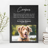 Pet Memorial Portrait Watercolor Sign Here In Your Heart - Tailored Canvases - Flyclothing LLC