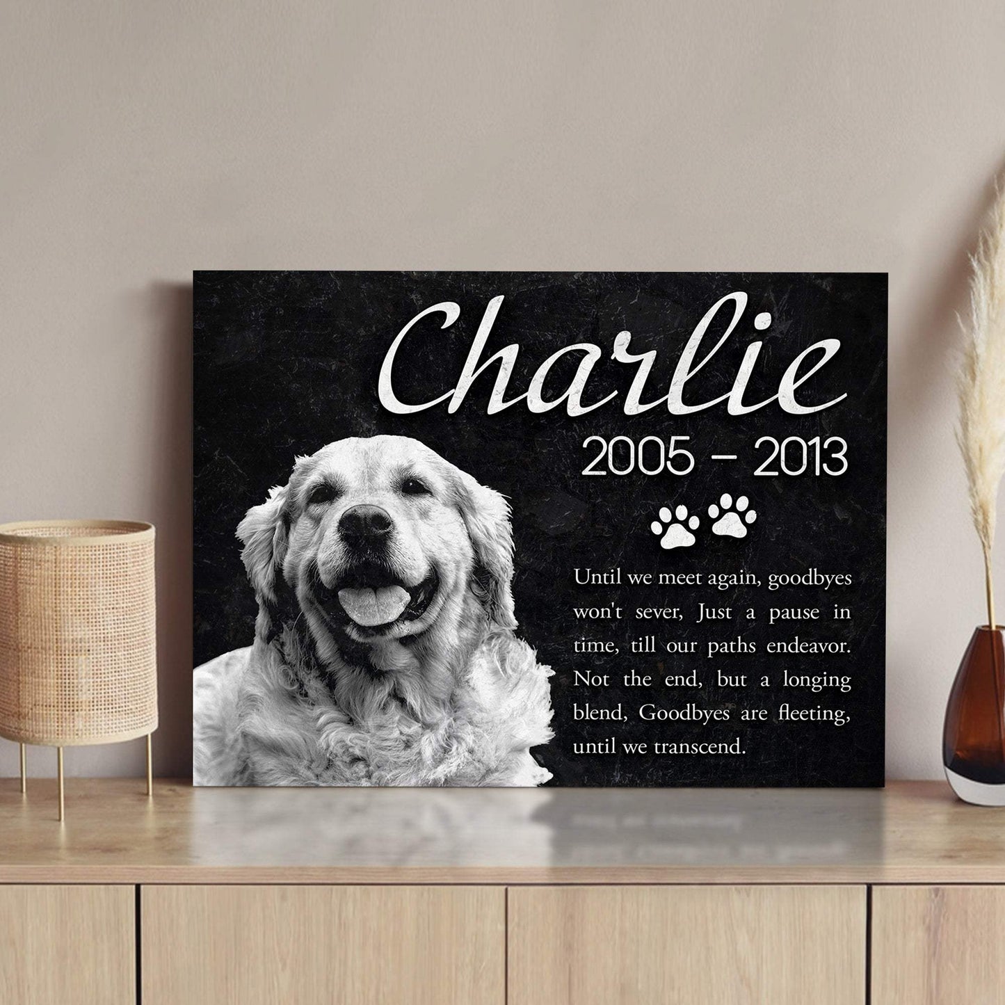 Pet Memorial Sign IV - Tailored Canvases - Flyclothing LLC