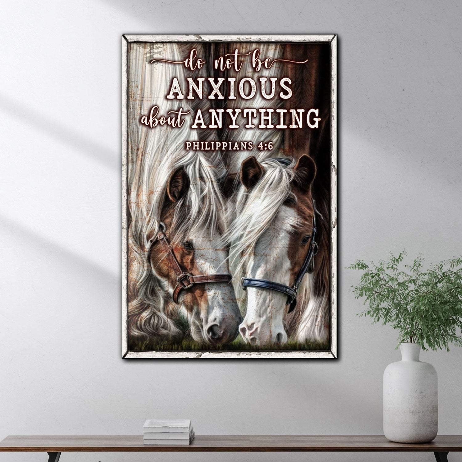 Do Not Be Anxious About Anything Faith Sign IV - Tailored Canvases - Flyclothing LLC