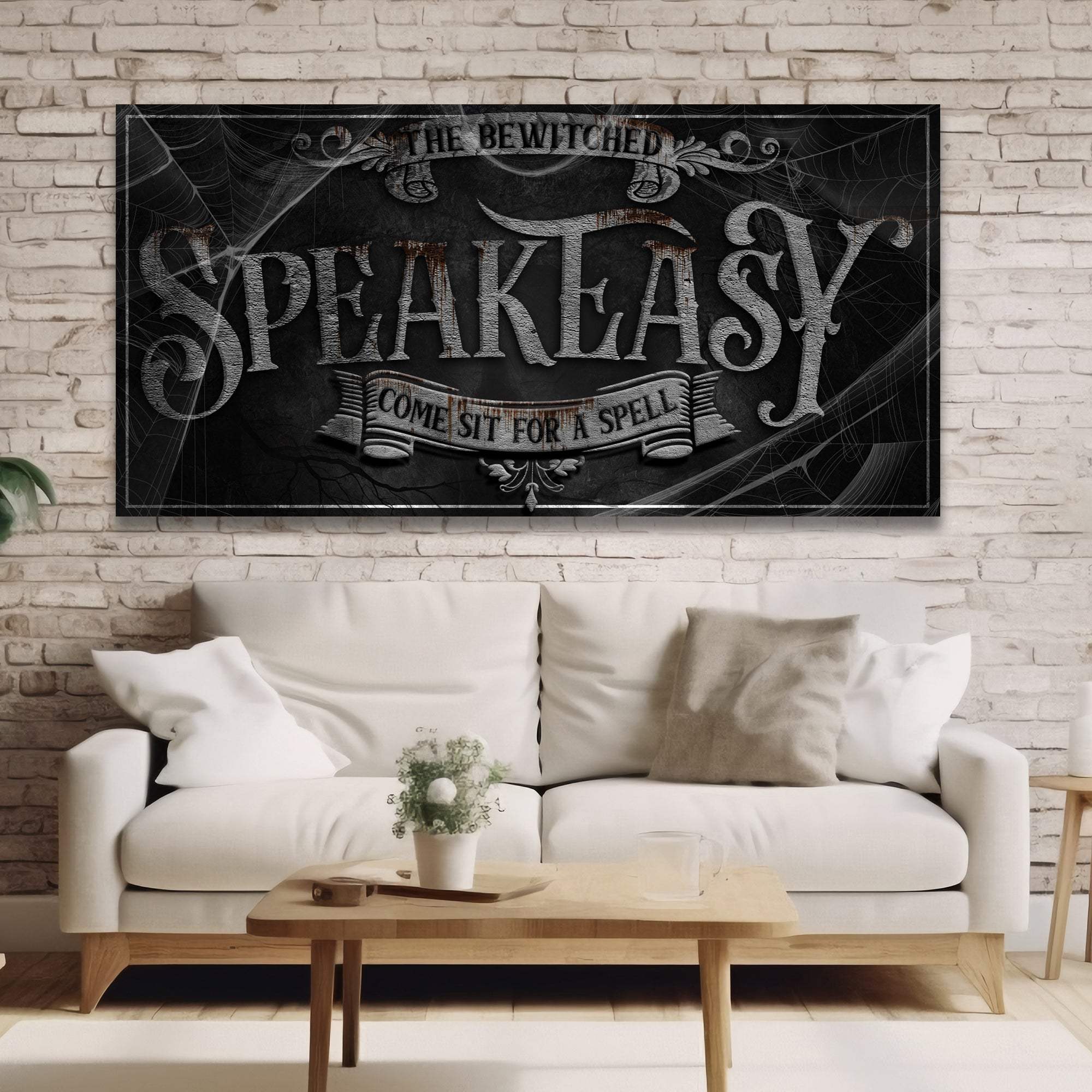 Wicked Witches' Graveyard Bar Halloween Sign III - Tailored Canvases - Flyclothing LLC