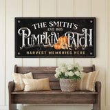 Harvest Memories Here Pumpkin Patch Sign - Tailored Canvases - Flyclothing LLC