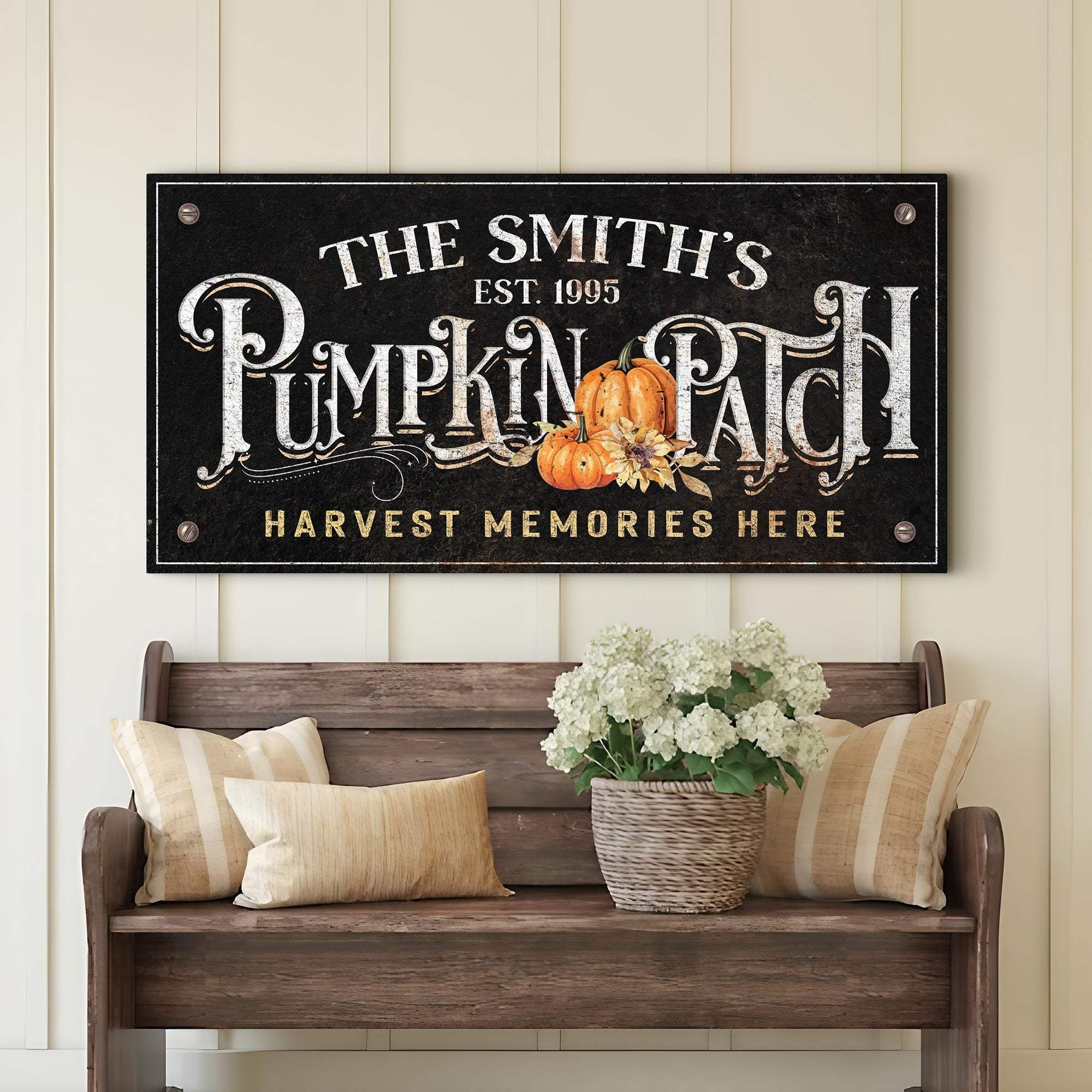 Harvest Memories Here Pumpkin Patch Sign - Tailored Canvases - Flyclothing LLC