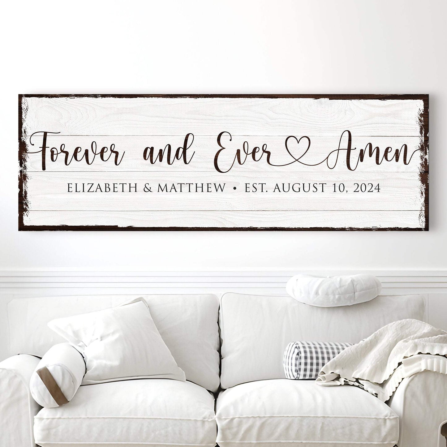 Forever And Ever Amen Faith Sign II - Tailored Canvases - Flyclothing LLC