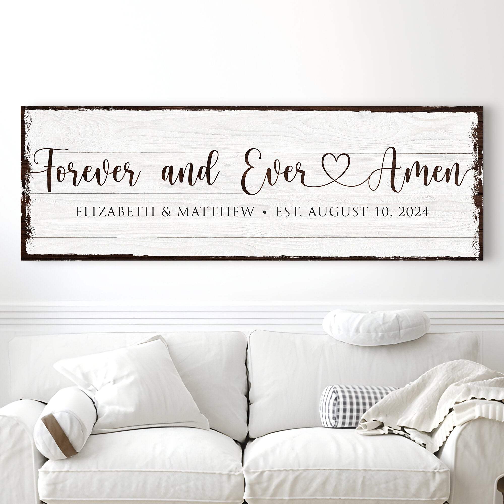 Forever And Ever Amen Faith Sign II - Tailored Canvases - Flyclothing LLC