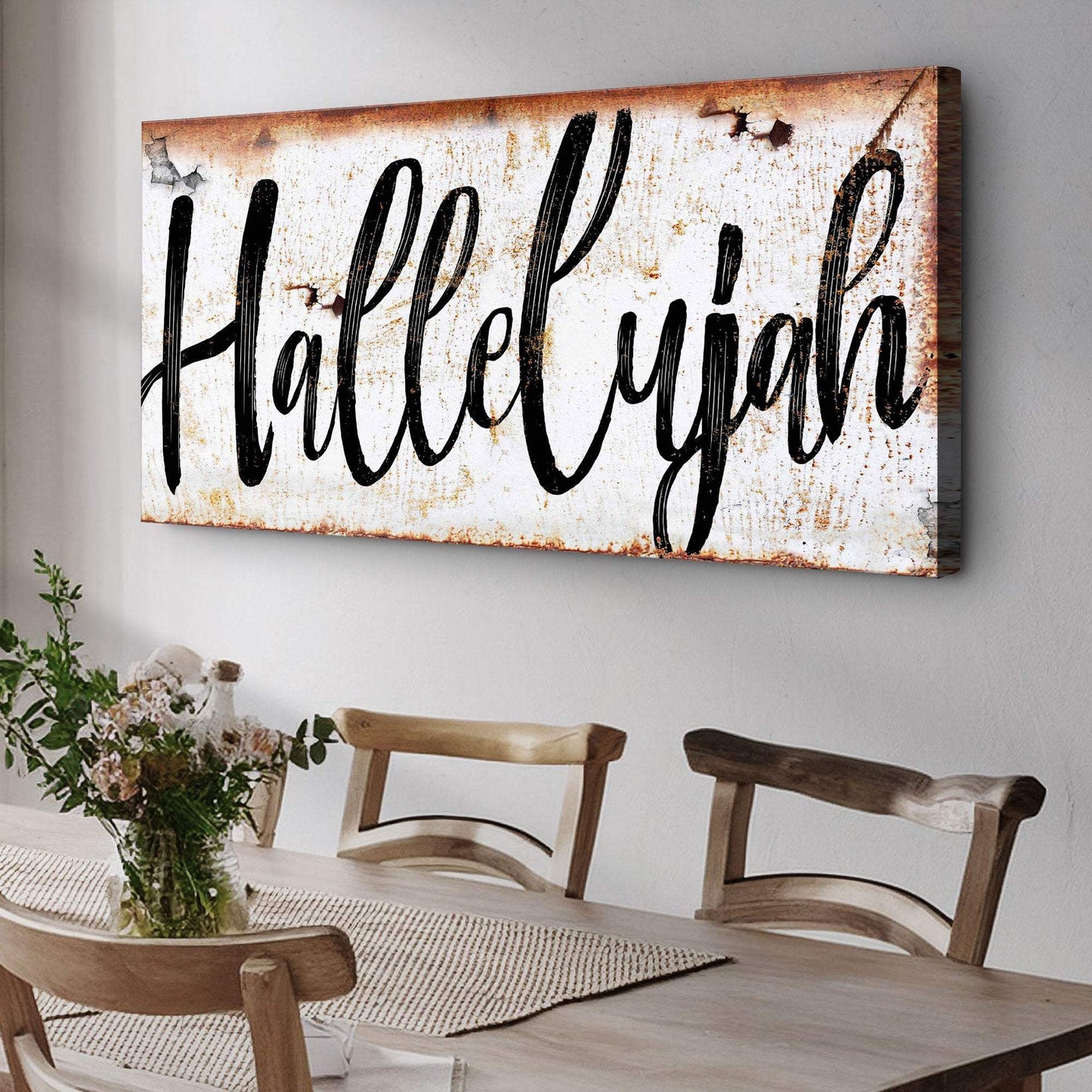 Rustic Hallelujah Faith Sign - Tailored Canvases - Flyclothing LLC