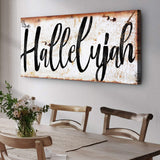 Rustic Hallelujah Faith Sign - Tailored Canvases - Flyclothing LLC