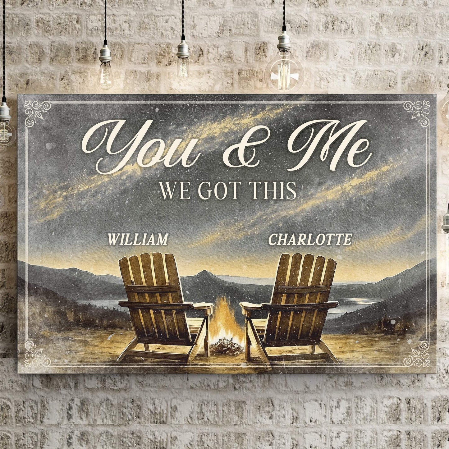 Camping Themed We Got This Couple Sign - Tailored Canvases - Flyclothing LLC