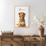 Custom Pet Memorial Portrait Watercolor Sign - Tailored Canvases - Flyclothing LLC