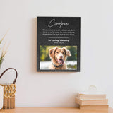 Pet Memorial Portrait Watercolor Sign Here In Your Heart - Tailored Canvases - Flyclothing LLC