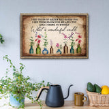 What A Wonderful World Sign X - Tailored Canvases - Flyclothing LLC