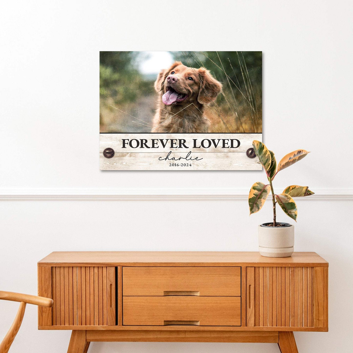 Custom Pet Memorial Sign Forever Loved - Tailored Canvases - Flyclothing LLC