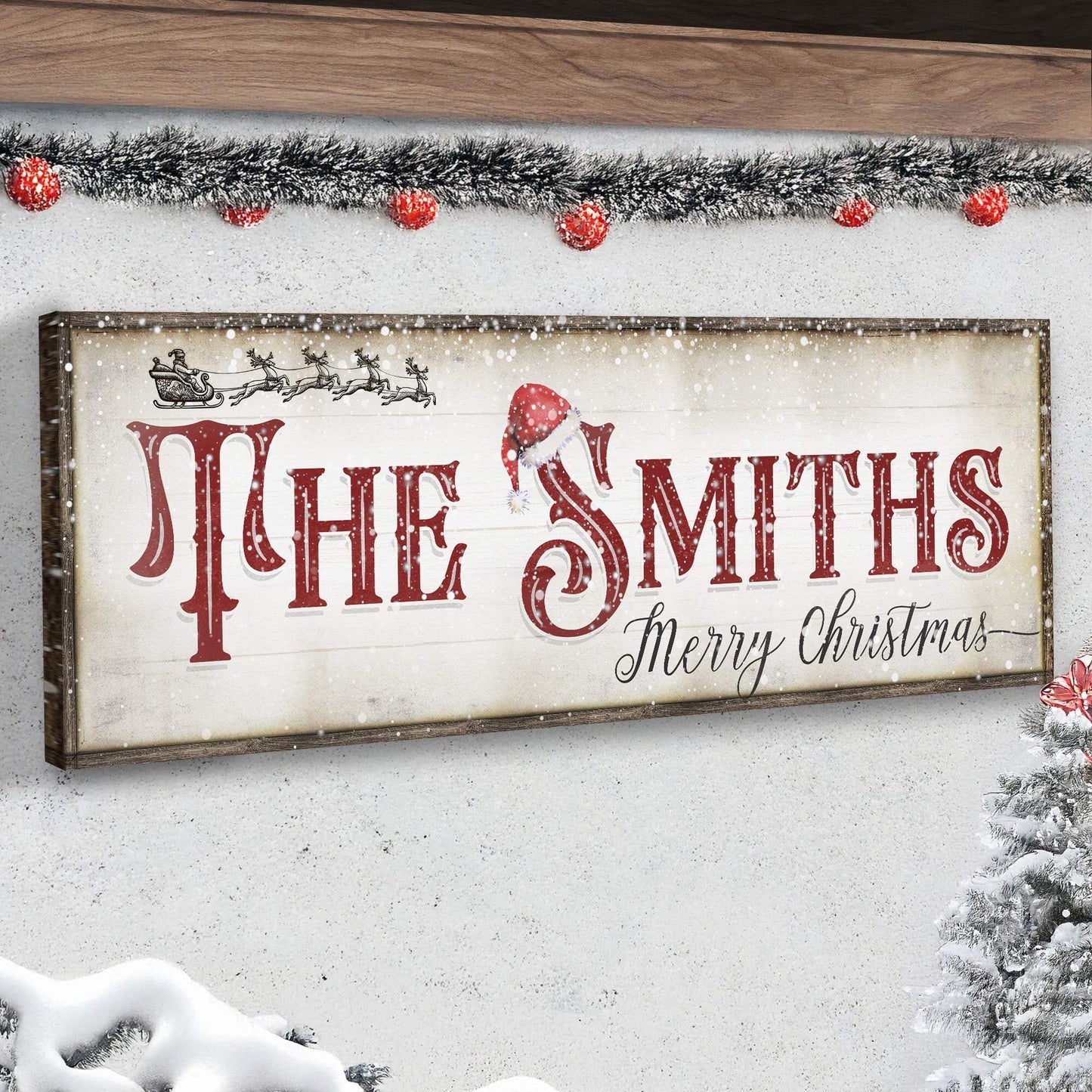 Christmas Family Name Sign IV - Tailored Canvases - Flyclothing LLC