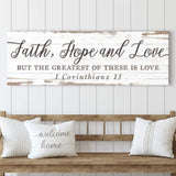 Faith Hope And Love 1 Corinthians 13 Faith Sign III - Tailored Canvases - Flyclothing LLC