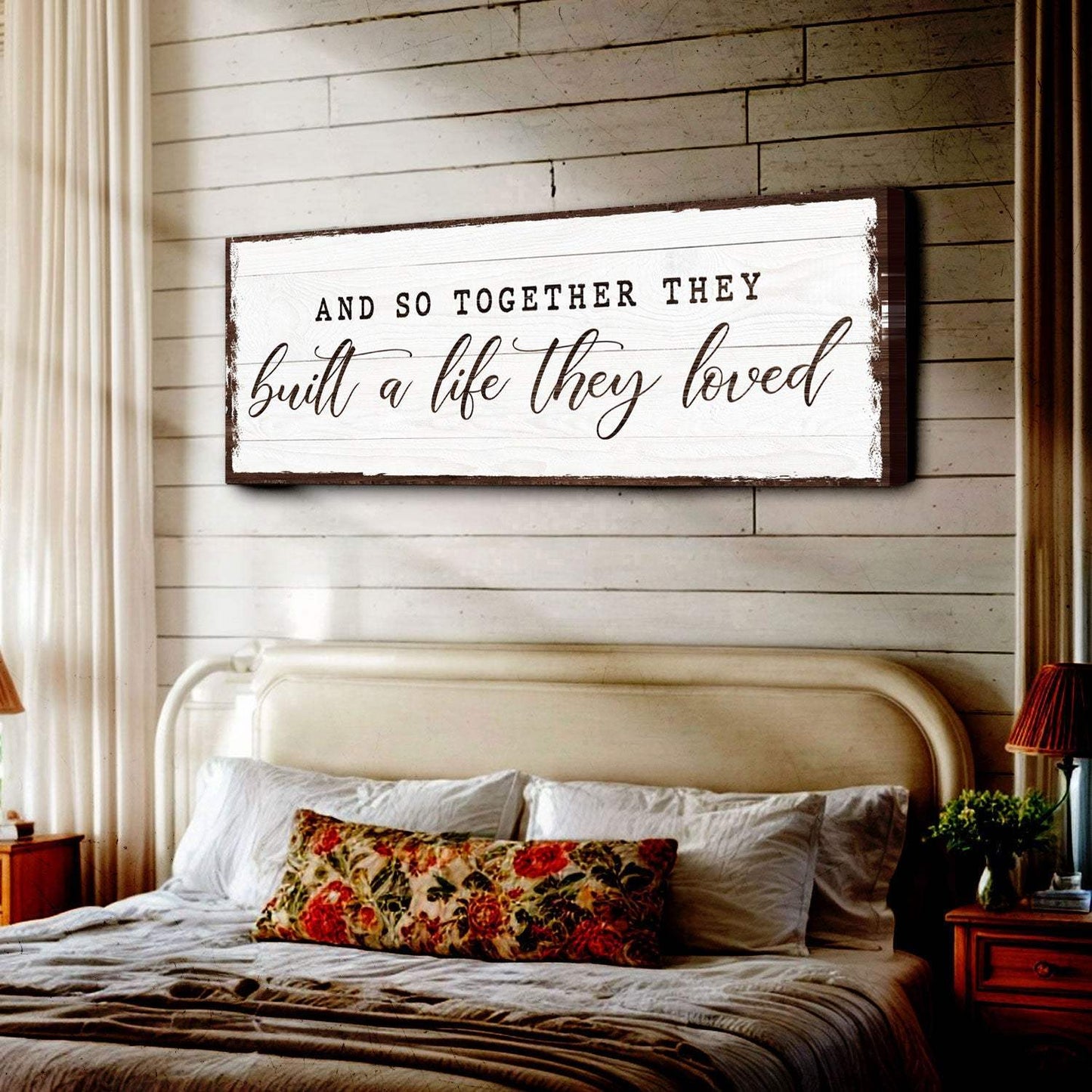 And So Together They Built A Life They Loved Sign VI - Tailored Canvases - Flyclothing LLC