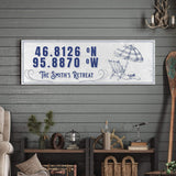 House Retreat Coordinates Sign - Tailored Canvases - Flyclothing LLC