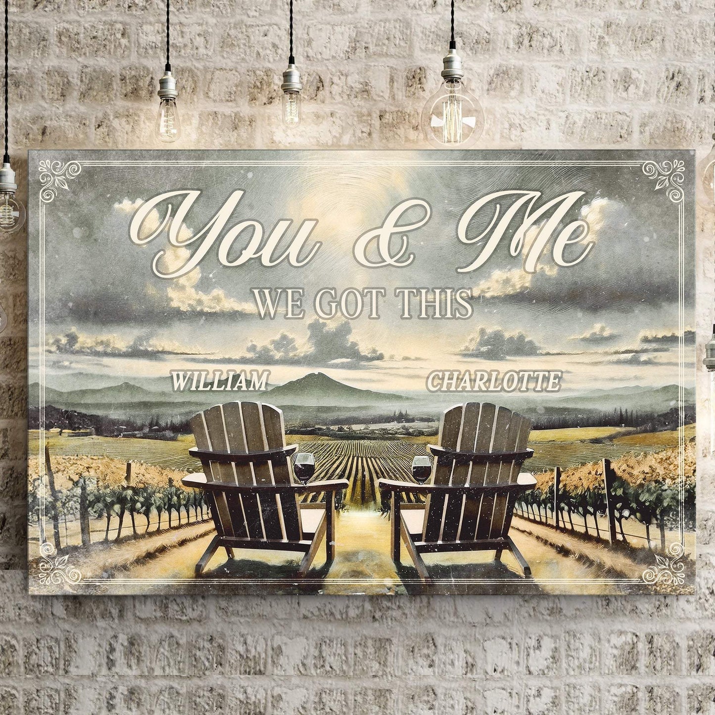 Vineyard Themed We Got This Couple Sign - Tailored Canvases - Flyclothing LLC