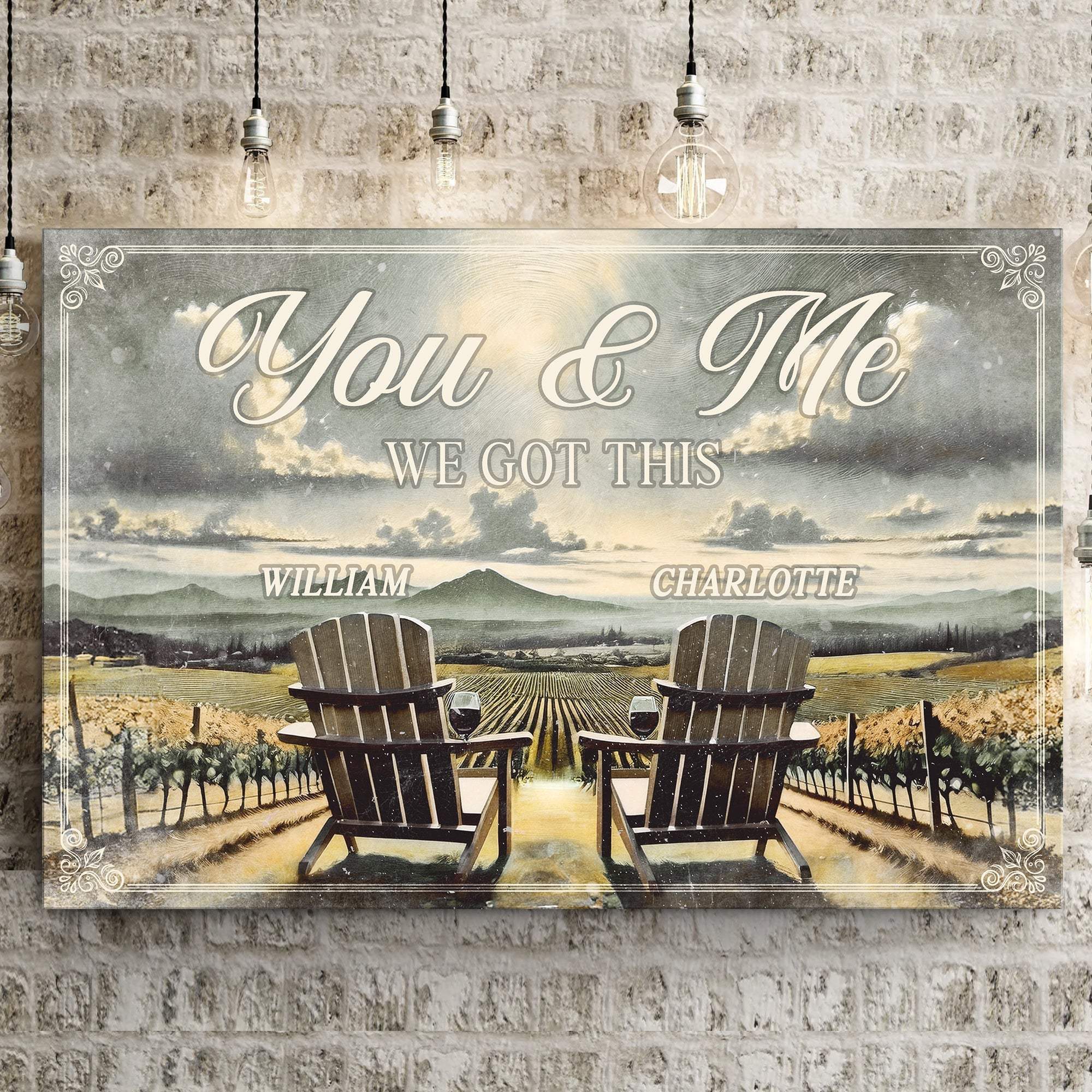 Vineyard Themed We Got This Couple Sign - Tailored Canvases - Flyclothing LLC