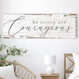 Be Strong And Courageous Faith Sign II - Tailored Canvases - Flyclothing LLC