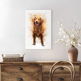 Pet Memorial Portrait Watercolor Sign - Tailored Canvases - Flyclothing LLC