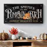 Harvest Memories Here Pumpkin Patch Sign - Tailored Canvases - Flyclothing LLC