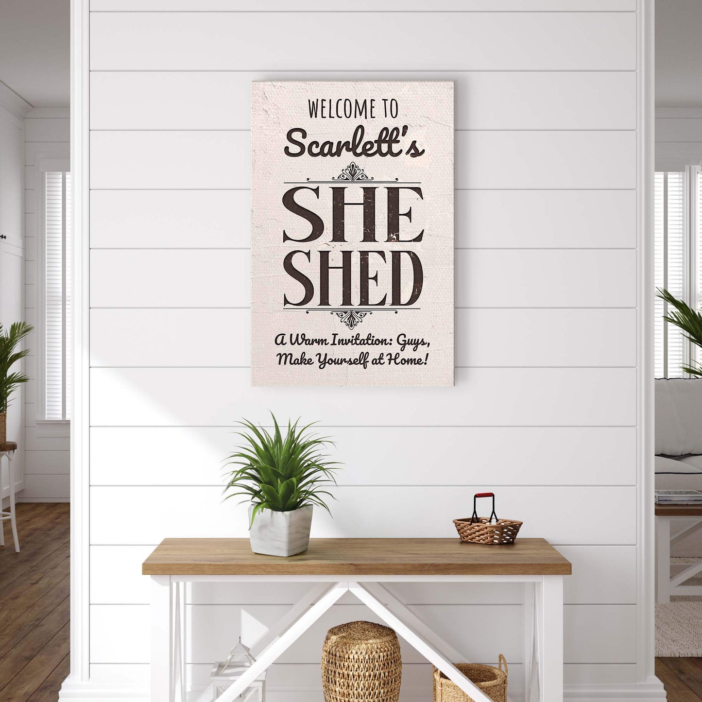 She Shed Sign - Tailored Canvases - Flyclothing LLC