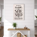 She Shed Sign - Tailored Canvases - Flyclothing LLC