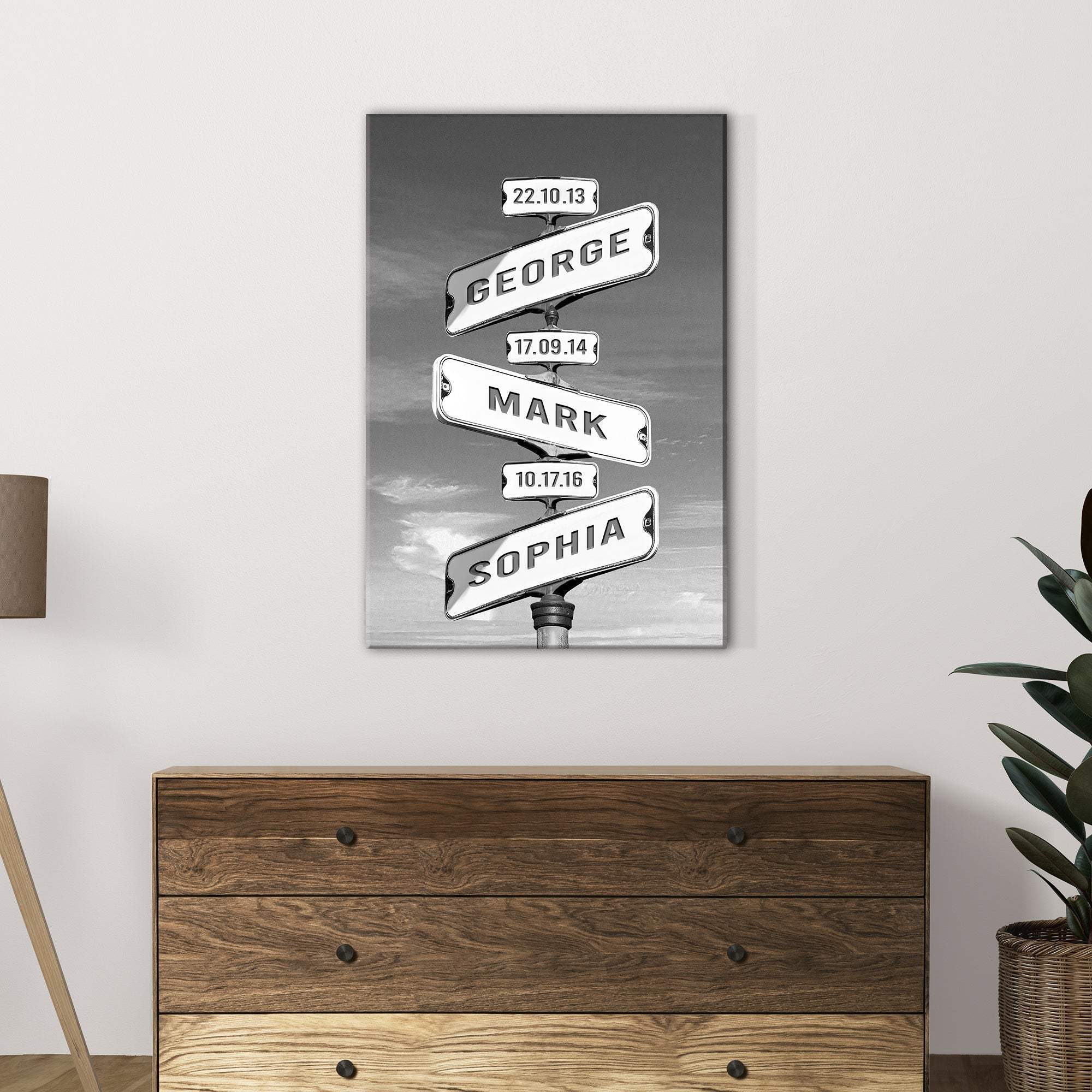 Family Names Road Sign - Tailored Canvases - Flyclothing LLC