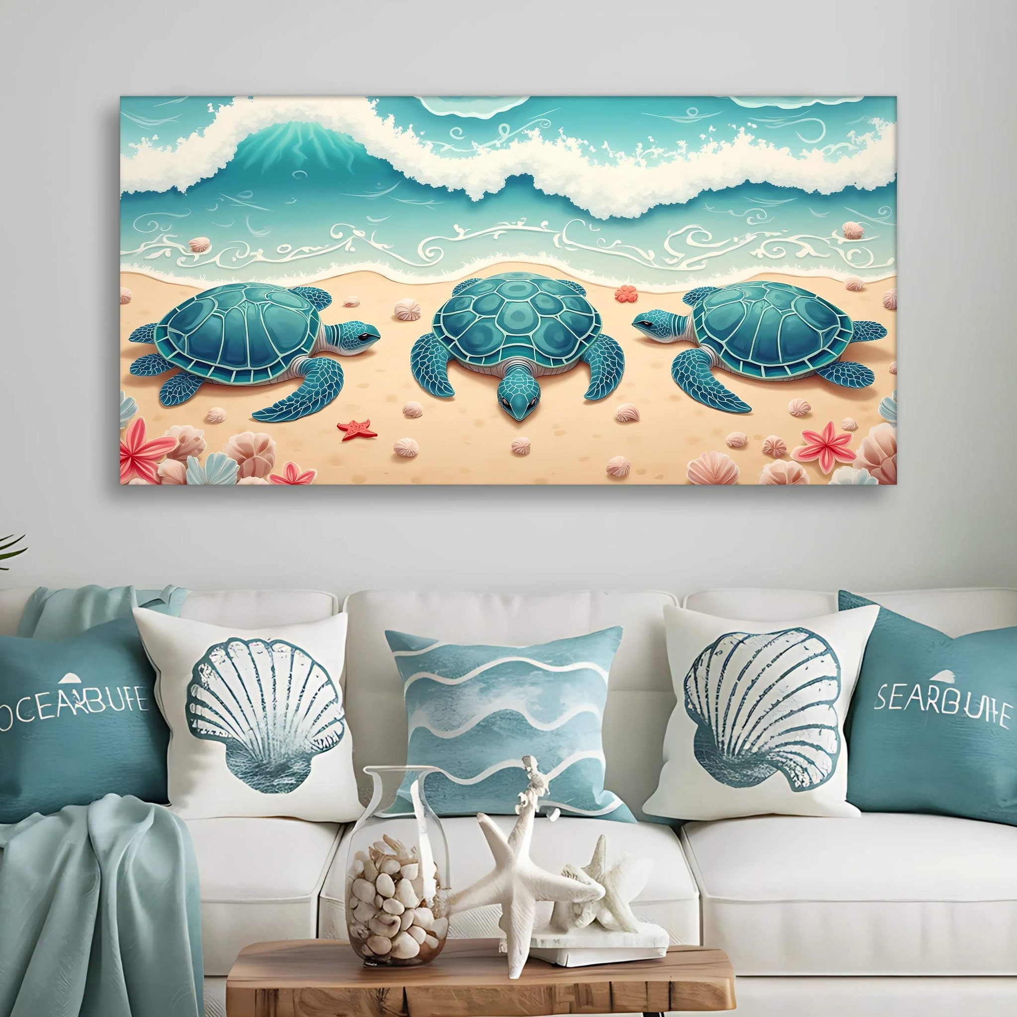 3D Coastal Wall Art II - Tailored Canvases - Flyclothing LLC