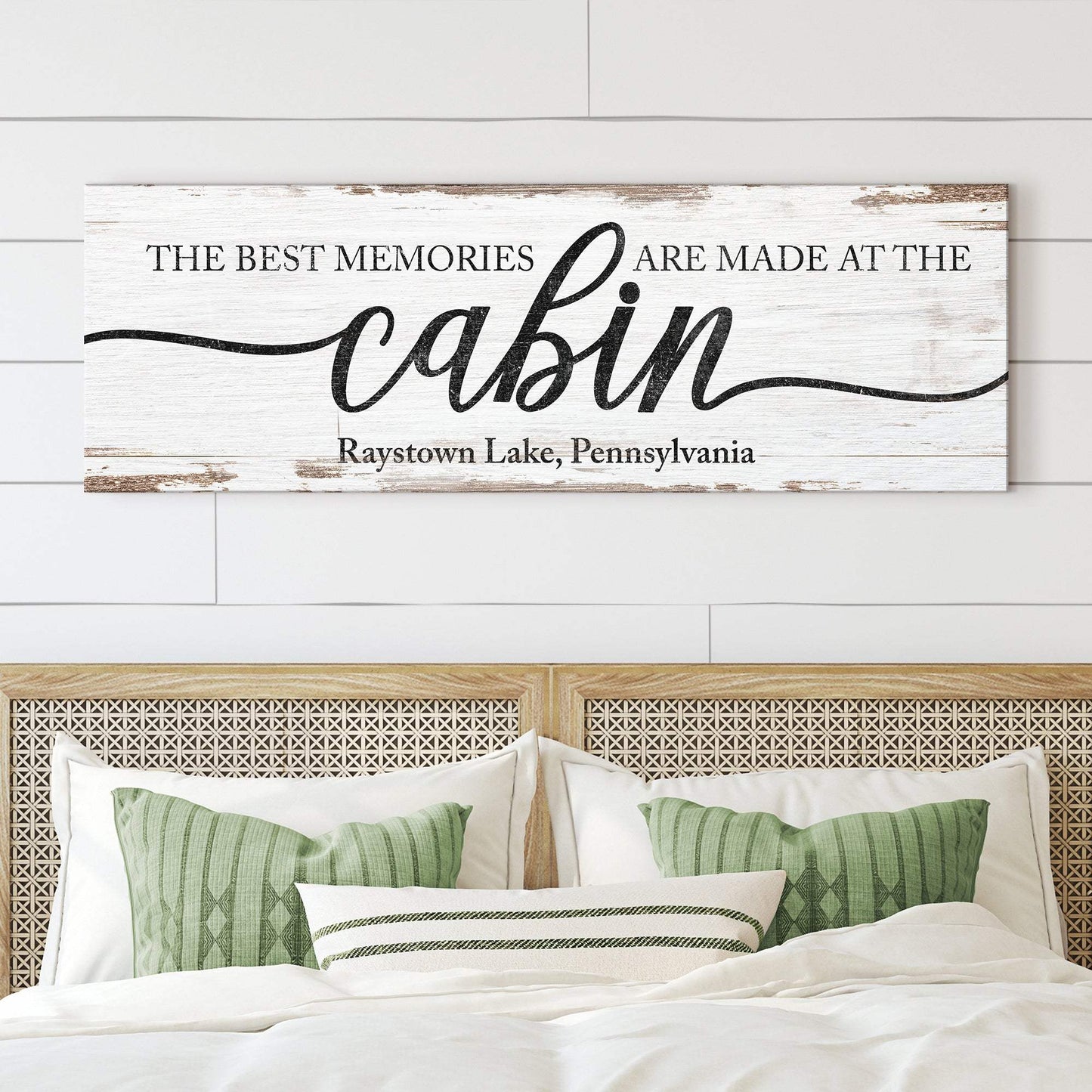 Best Memories Are Made At The Cabin Sign - Tailored Canvases - Flyclothing LLC