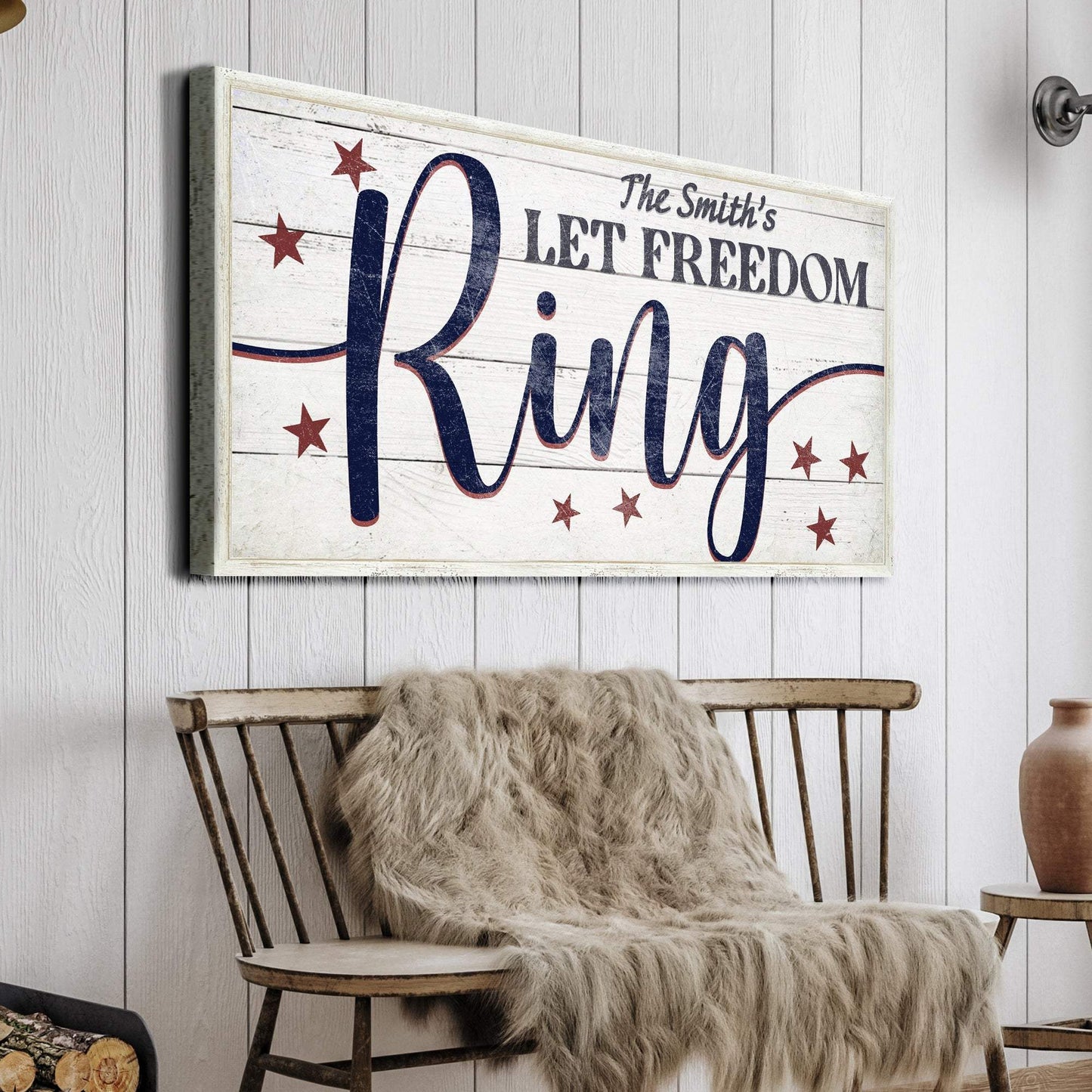 Let Freedom Ring Personalized Sign - Tailored Canvases - Flyclothing LLC