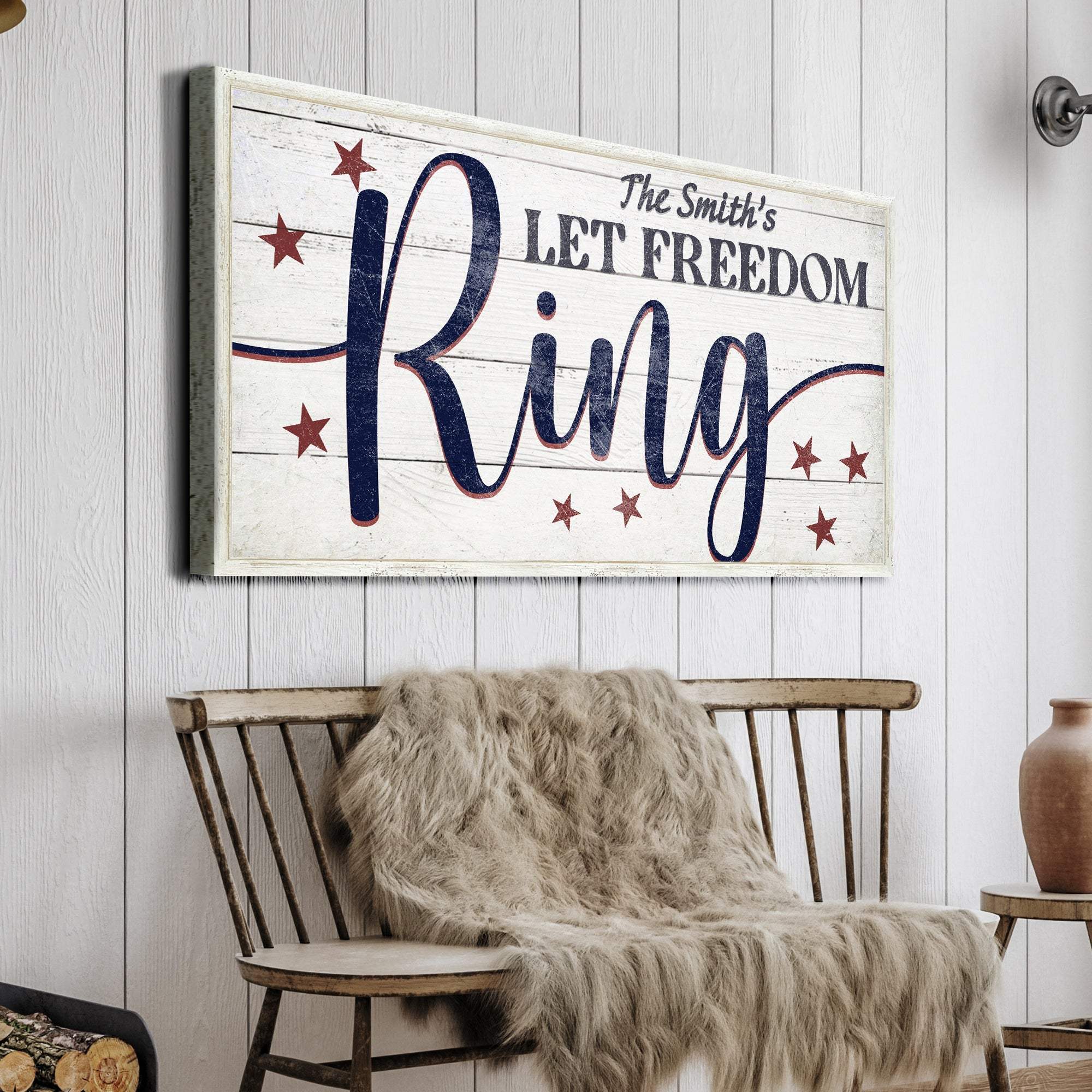 Let Freedom Ring Personalized Sign - Tailored Canvases - Flyclothing LLC