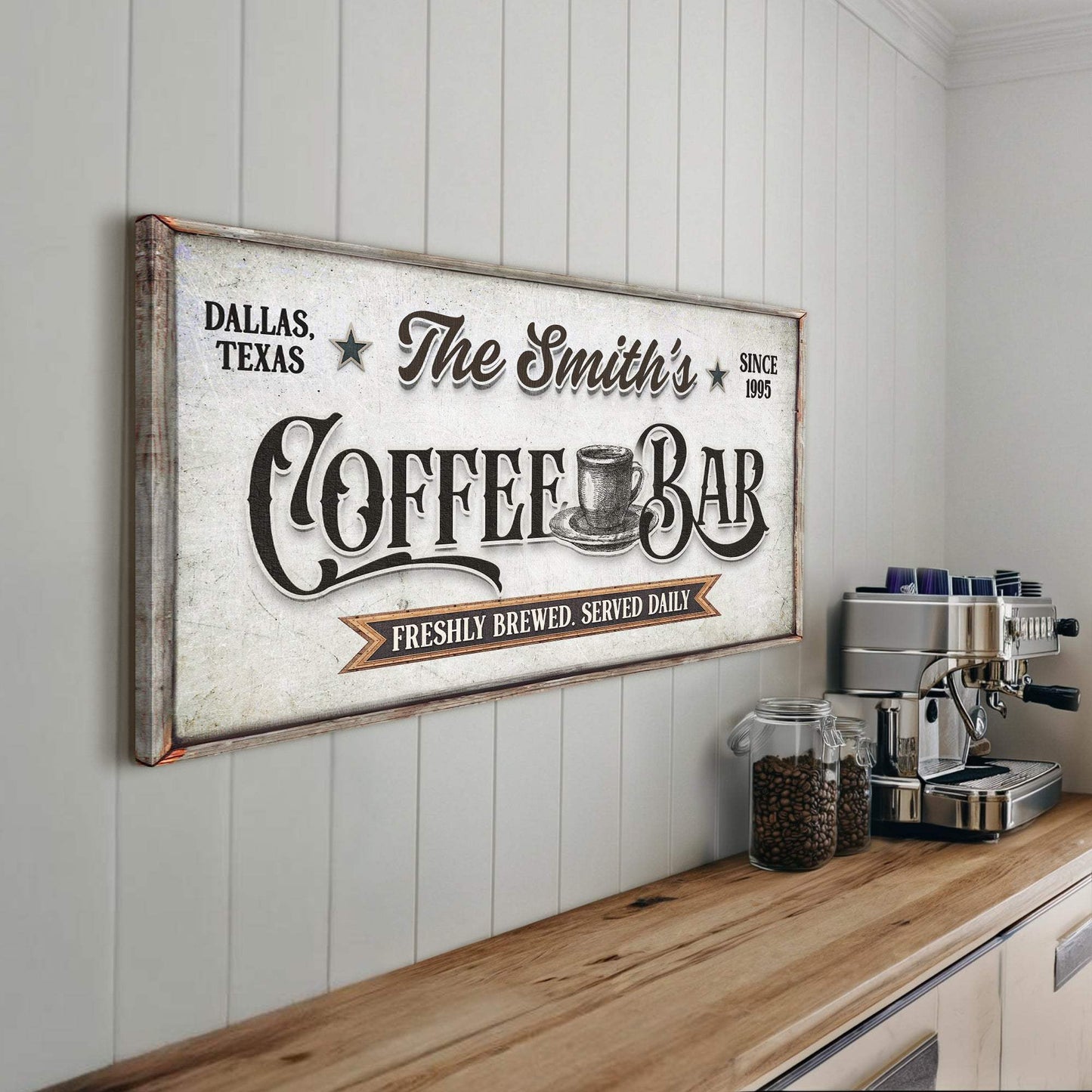 Coffee Bar Sign IX - Tailored Canvases - Flyclothing LLC