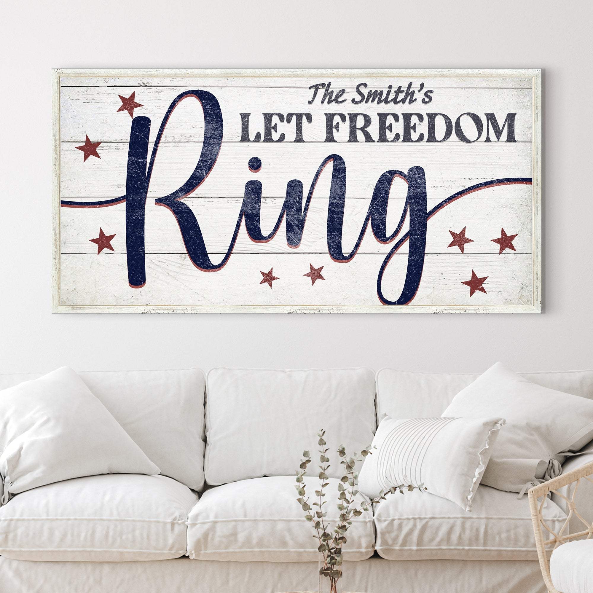 Let Freedom Ring Personalized Sign - Tailored Canvases - Flyclothing LLC