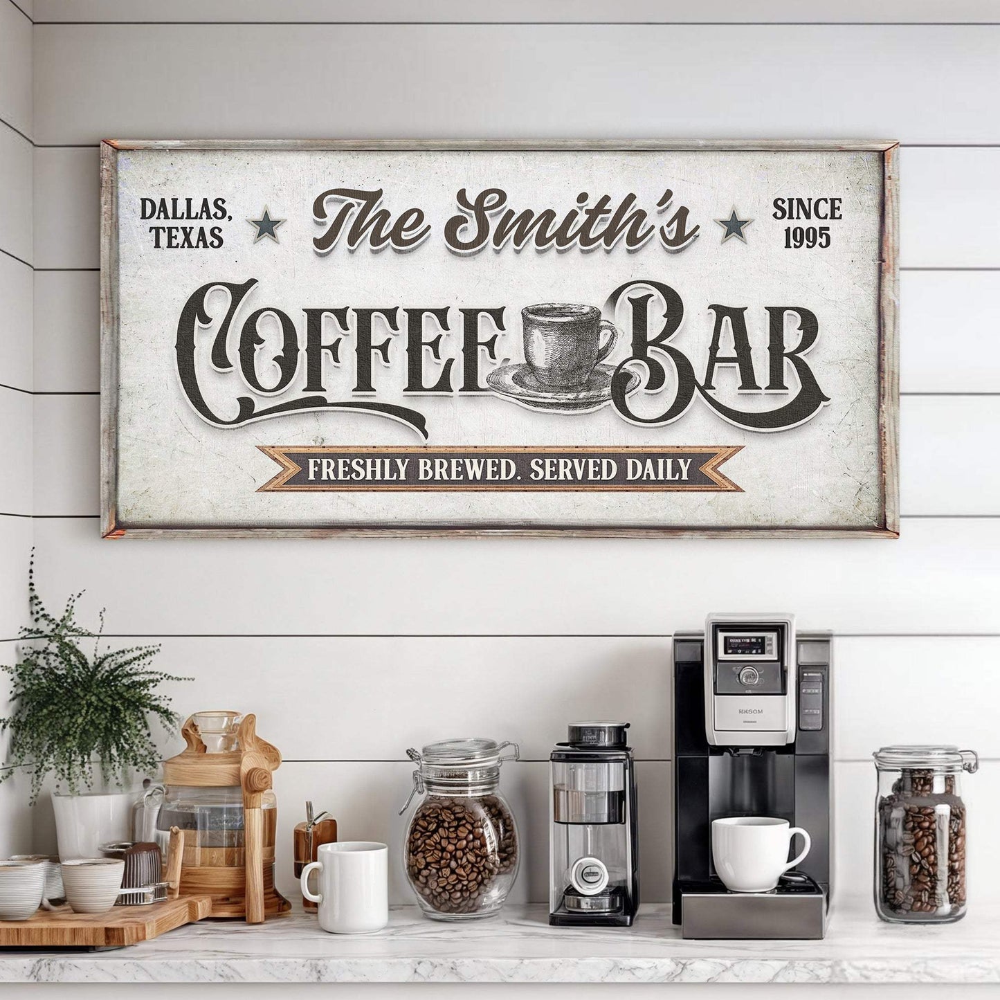 Coffee Bar Sign IX - Tailored Canvases - Flyclothing LLC