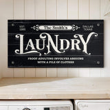 Laundry Room Sign VII - Tailored Canvases - Flyclothing LLC